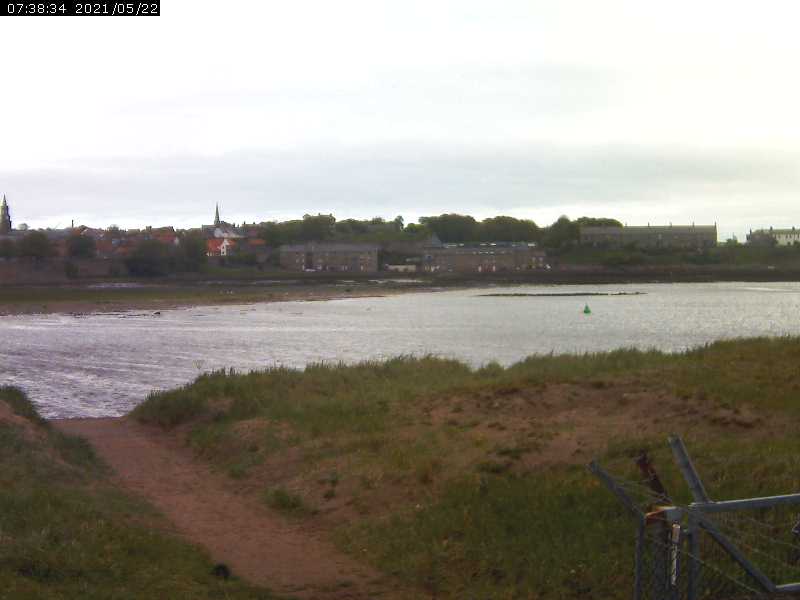 webcam view of the River Tweed from Berwick Sailing Club, Berwick upon Tweed Northumberland